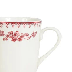 Fabrique de Styles Tasse haute en faïence het et rouge 34cl - faustine* Tasses Et Mugs