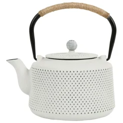 Fabrique de Styles Theiere en fonte émaillé point avec filtre* Théières Et Cafetières