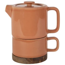 Fabrique de Styles Théière solitaire en grès avec filtre 45cl - Nordika* Théières Et Cafetières