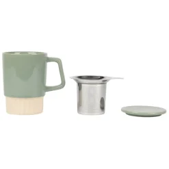 Fabrique de Styles Tisanière avec filtre en grès 40cl - cannelé* Tasses Et Mugs