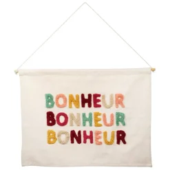 Fabrique de Styles Toile en coton"Bonheur" 86x60cm - Famille* Tableaux Et Toiles