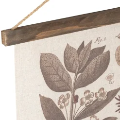 Fabrique de Styles Toile en tissu et sapin 100x81cm - Botanique* Tableaux Et Toiles