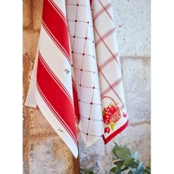 Fabrique de Styles Torchon coeur en coton 50x70cm - P'tit Cœur* Torchons, Tabliers Et Maniques