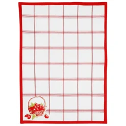 Fabrique de Styles Torchon en coton 50x70cm - Fraises* Torchons, Tabliers Et Maniques
