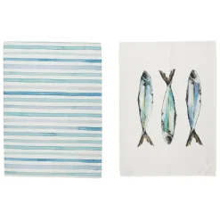 Fabrique de Styles Torchon x2 riviere turquoise* Torchons, Tabliers Et Maniques