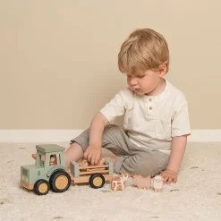 Fabrique de Styles Tracteur avec remorque en bois - Little Farm*Enfant Jouets