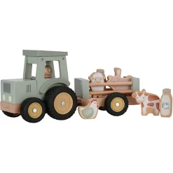Fabrique de Styles Tracteur avec remorque en bois - Little Farm*Enfant Jouets