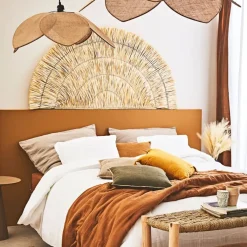 Fabrique de Styles Tête de lit demi-cercle en feuille de palmier 160x80cm - flora gipsy* Déco À Suspendre Et Adhésive