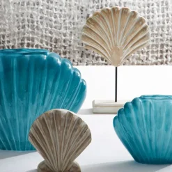 Fabrique de Styles Vase coquillage en verre h14.5cm - Leucie* Vases Et Soliflores