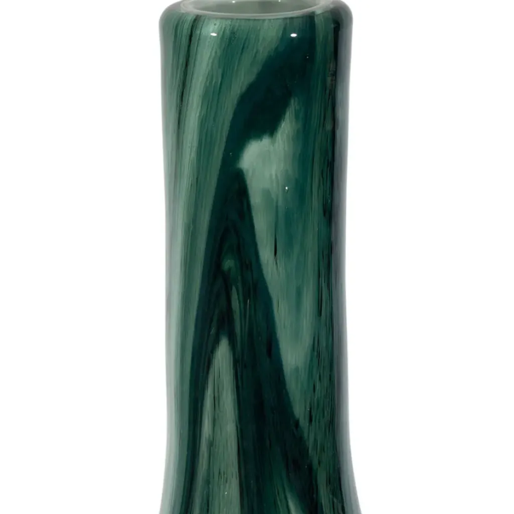 Fabrique de Styles Vase dame-jeanne en verre vert et blanc h50cm - Silicio* Vases Et Soliflores