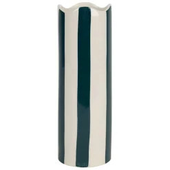 Fabrique de Styles Vase en grès émeraude h23.5cm - Artist* Vases Et Soliflores