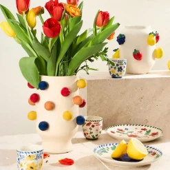 Fabrique de Styles Vase en porcelaine h24cm - Visage Arty* Vases Et Soliflores