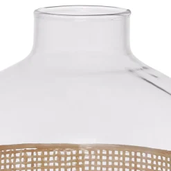 Fabrique de Styles Vase en verre et rotin h23cm - Fantine* Vases Et Soliflores
