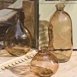 Fabrique de Styles Vase en verre recyclé sablé d16xh18cm - Simplicity* Vases Et Soliflores