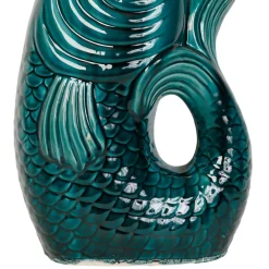 Fabrique de Styles Vase Poisson en gres vert h39cm* Vases Et Soliflores