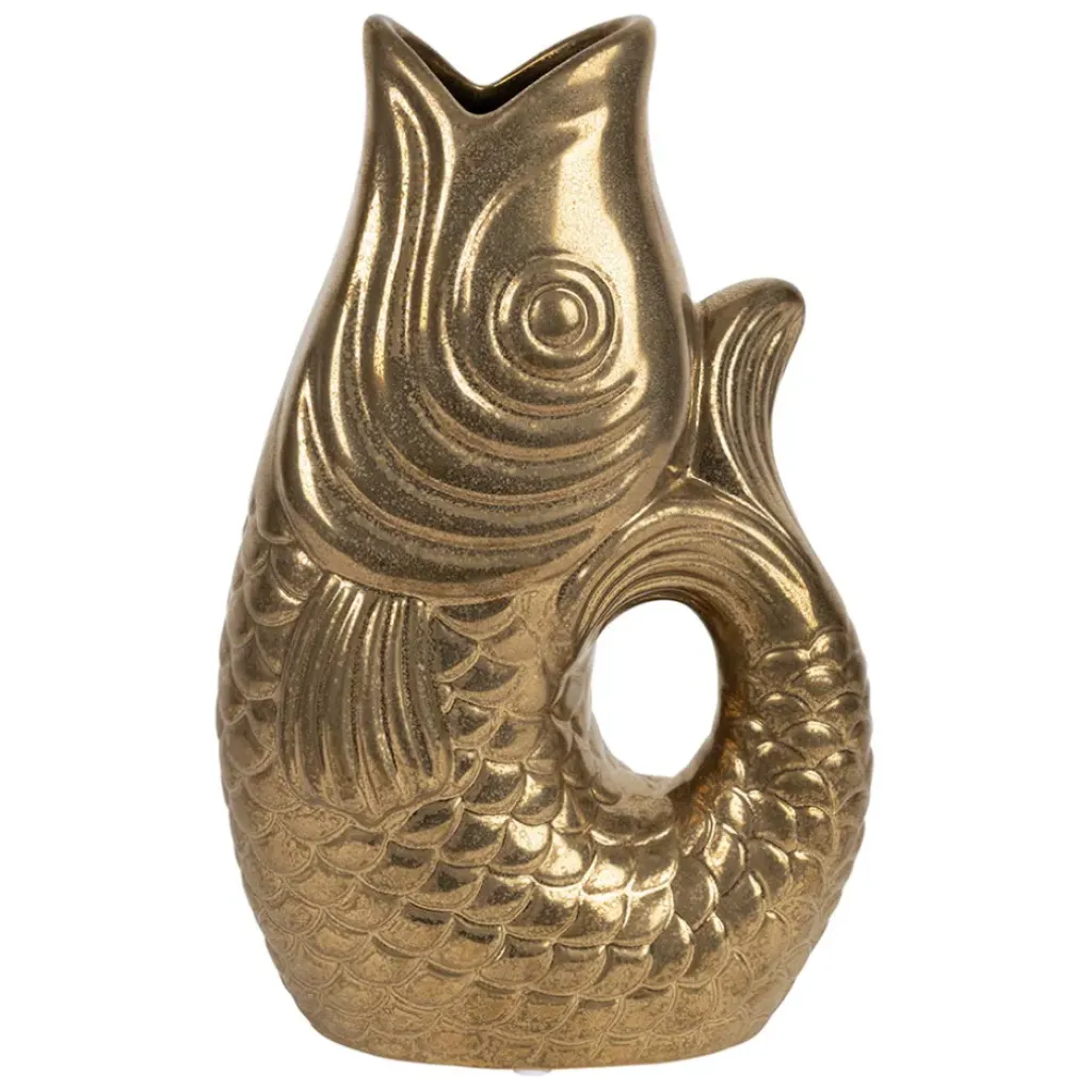 Fabrique de Styles Vase poisson en grès h30.5 cm - Mer* Vases Et Soliflores