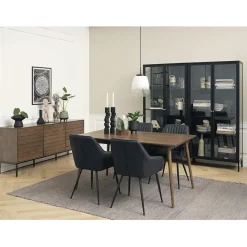 Fabrique de Styles Vitrine en métal 4 étagères h190cm - carmel* Buffets Et Vitrines