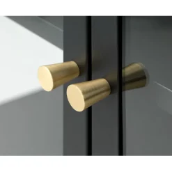 Fabrique de Styles Vitrine en métal 4 étagères h190cm - carmel* Buffets Et Vitrines